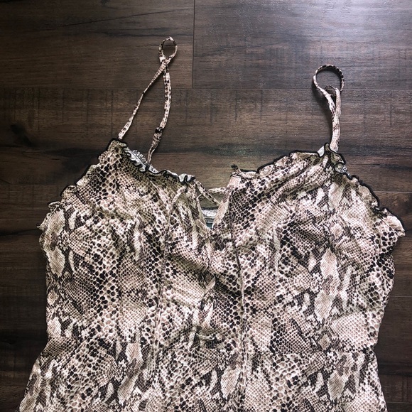 Wild Fable Snakeskin Midi Sleeveless Slip Dress - Picture 8 of 10